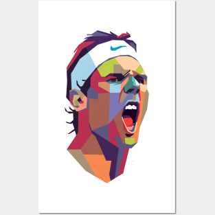 Rafael Nadal Color Portrait Posters and Art